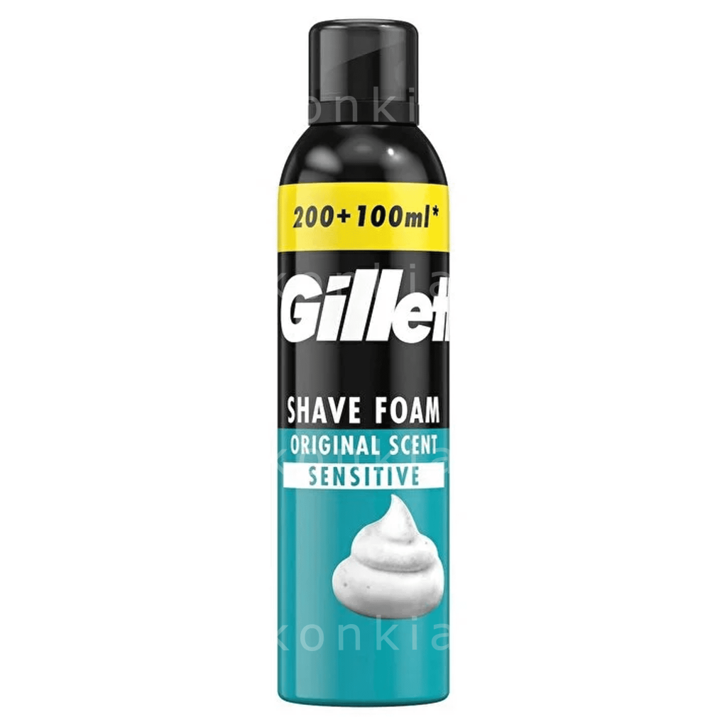ქაფი პარსვამდე მგრძნ.კანისთვის200+100მლ GILLETTE