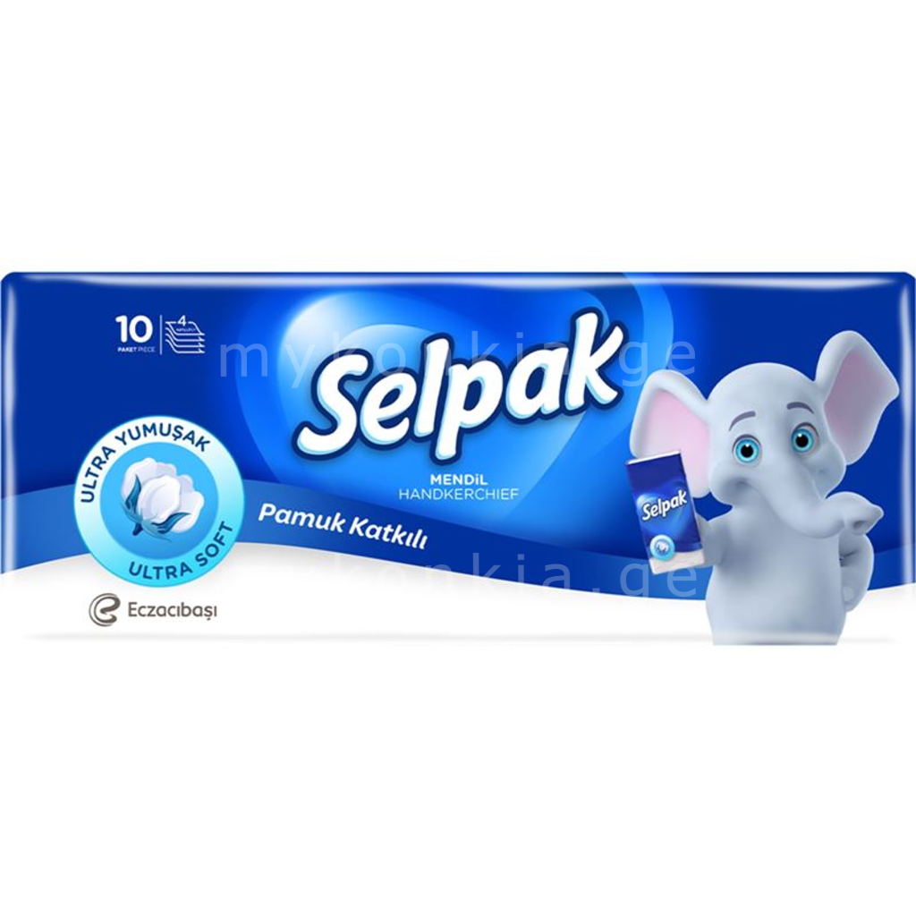 SELPAK ცვირსახოცი კლასიკური 10ც 4 ფენა