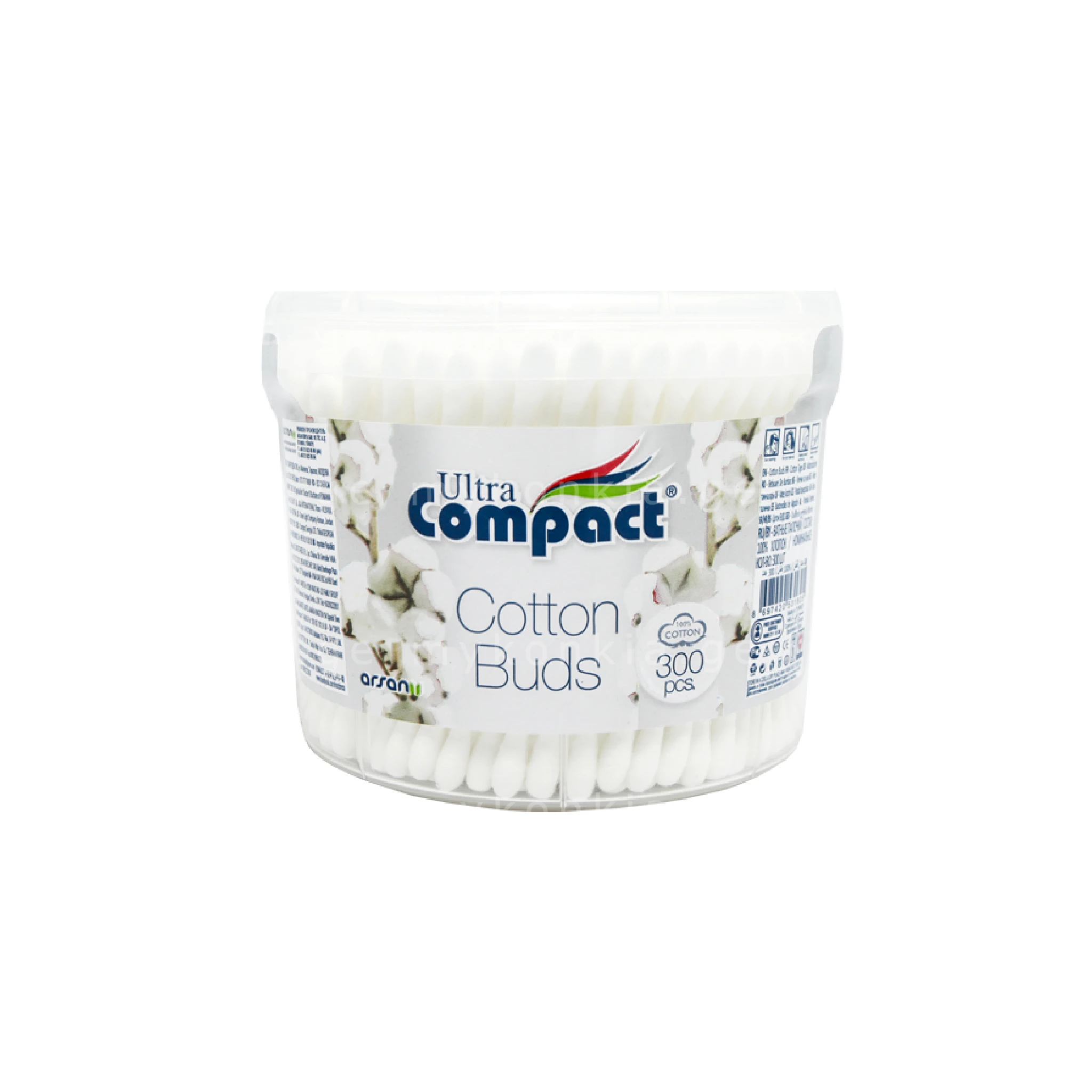 COMPACT CC-301 ყურის ჩხირი ცილინდრი 300 ც 1 COMPACT CC-301 ყურის ჩხირი ცილინდრი 300 ც