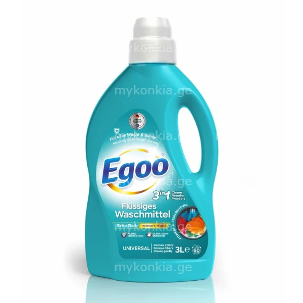 თხევადი სარეცხი საშუალება EGOO 3LT Universal 1 4860129730020