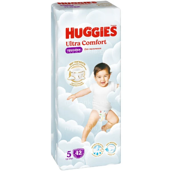 ჰაგისი ტრუსი მეგა ბიჭის #5 42 HUGGIES ULTRA COMFORT 1 ჰაგისი ტრუსი მეგა ბიჭის #5 42 HUGGIES ULTRA COMFORT