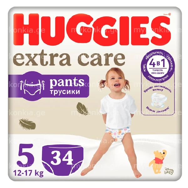 Huggies ჰაგისი -ელიტ სოფტი ტრუსი მეგა N5 34 1 5029053549354